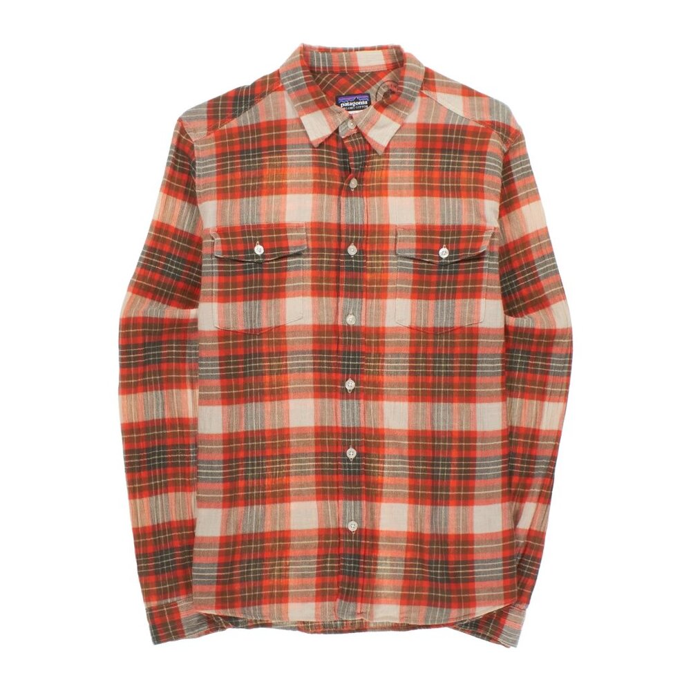 PATAGONIA A/C Steersman Button Down Plaid Shirt Top Sz M